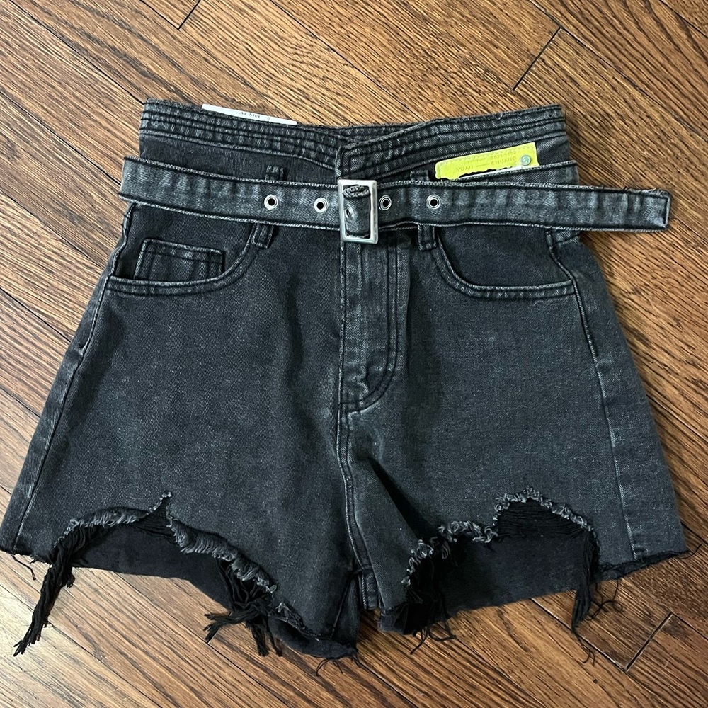 NEW High Waisted Denim Cut Off Shorts